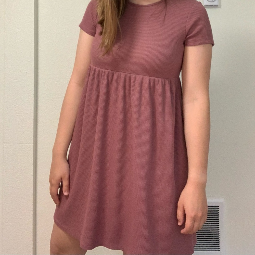 Waffle Texture Cozy Dress